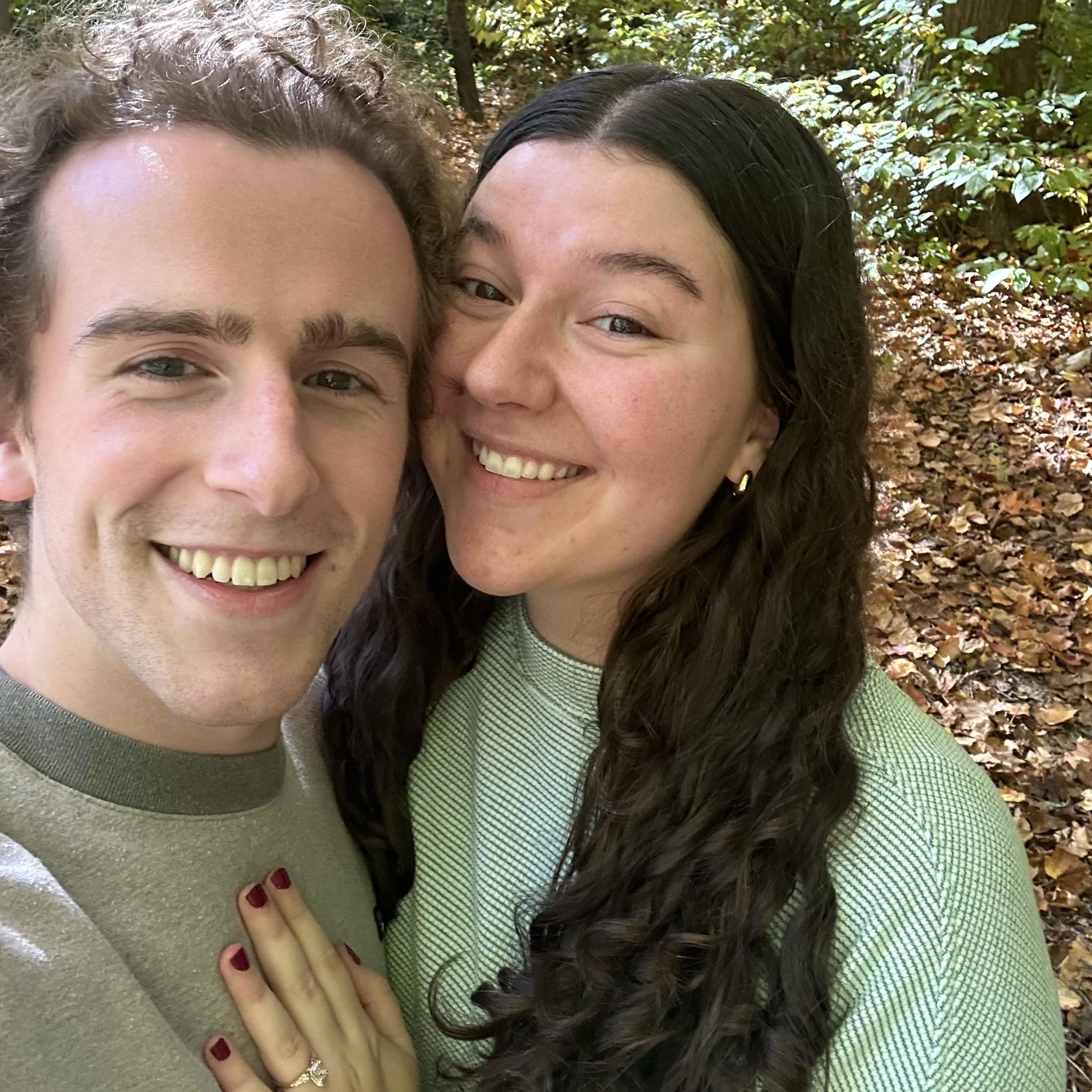 Best day ever! We got engaged in the Cleveland Metroparks on October 19, 2024!