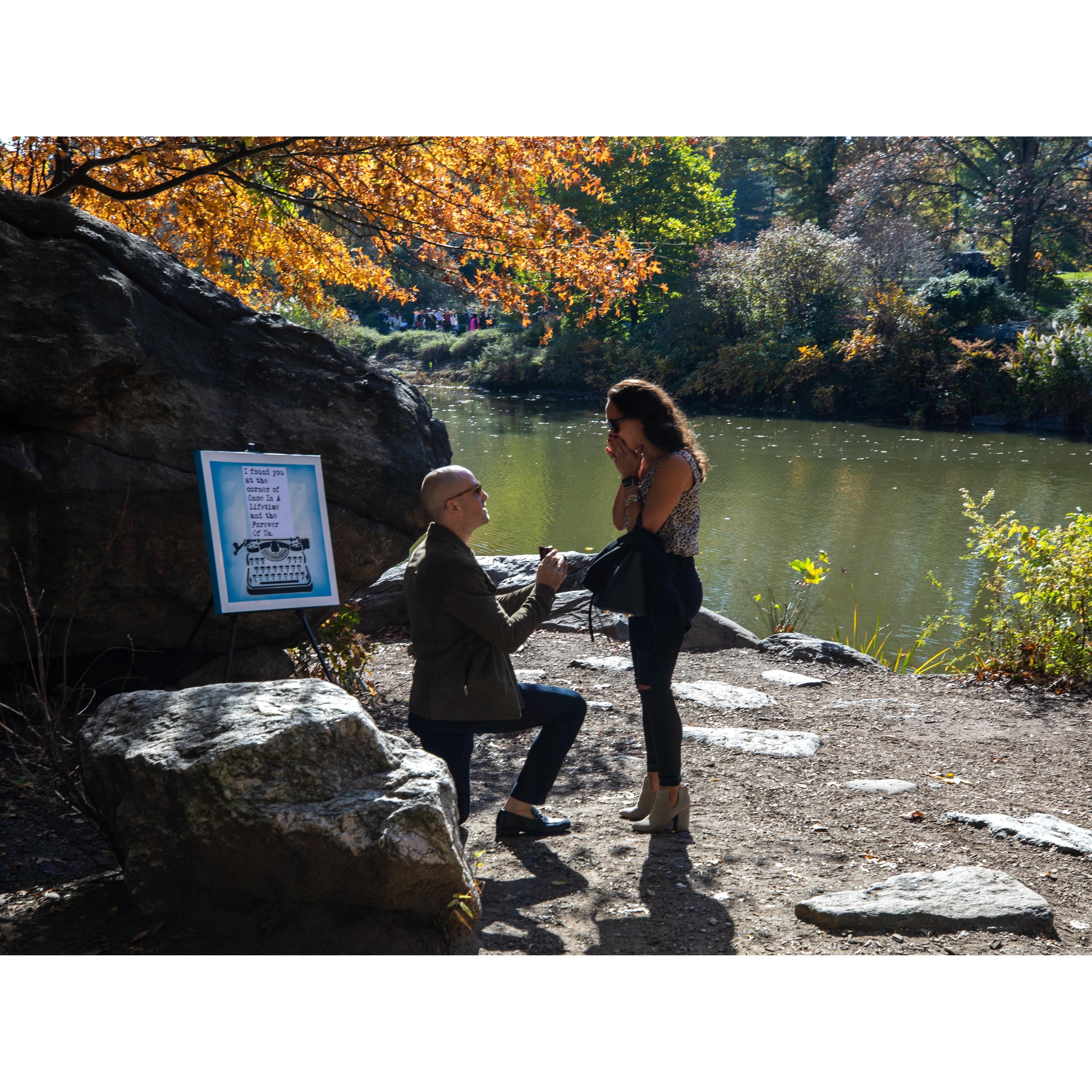 He asked and I said "YES!"