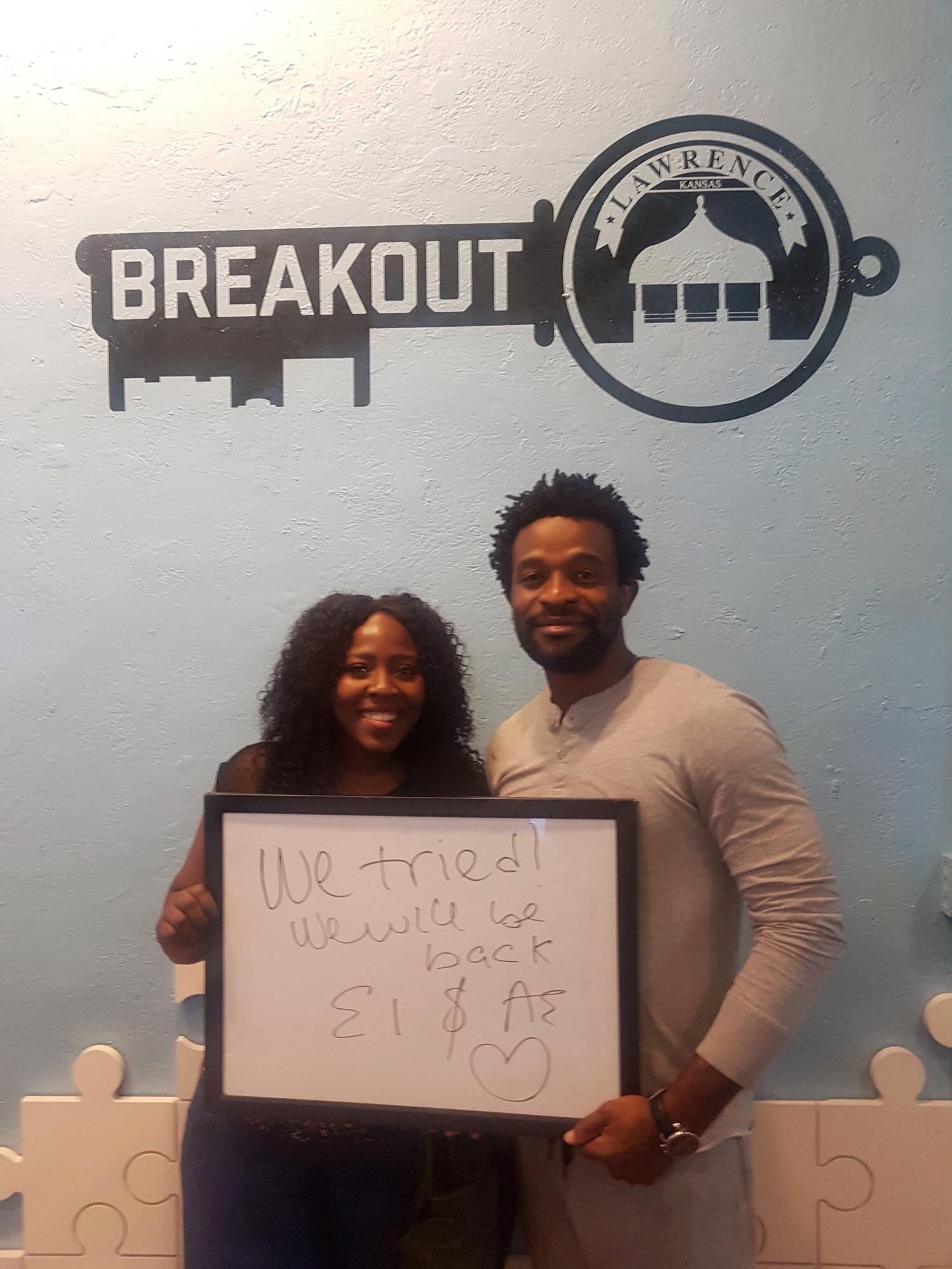 we tried an escape room in Kansas