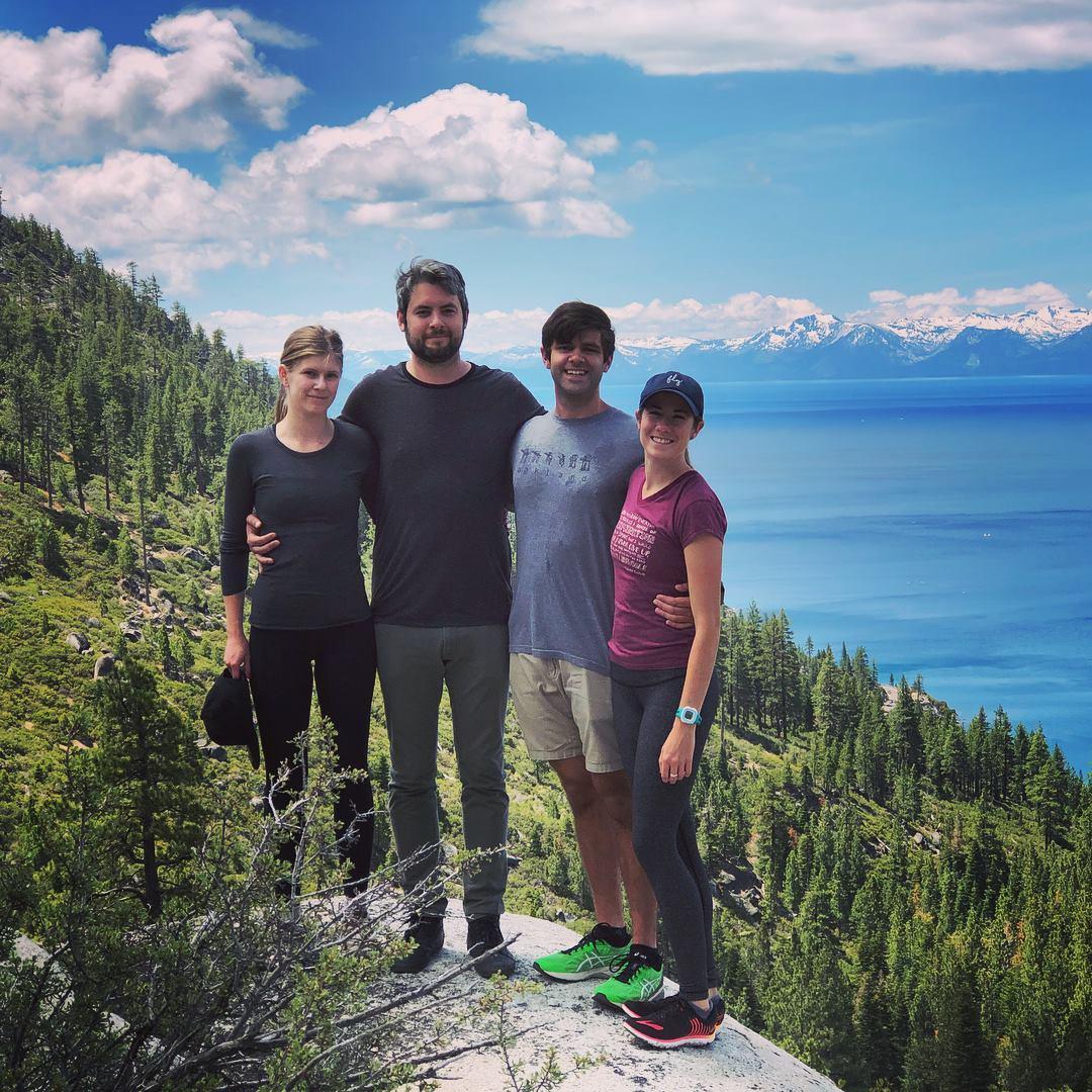 Hiking in Tahoe with Evan and Annie