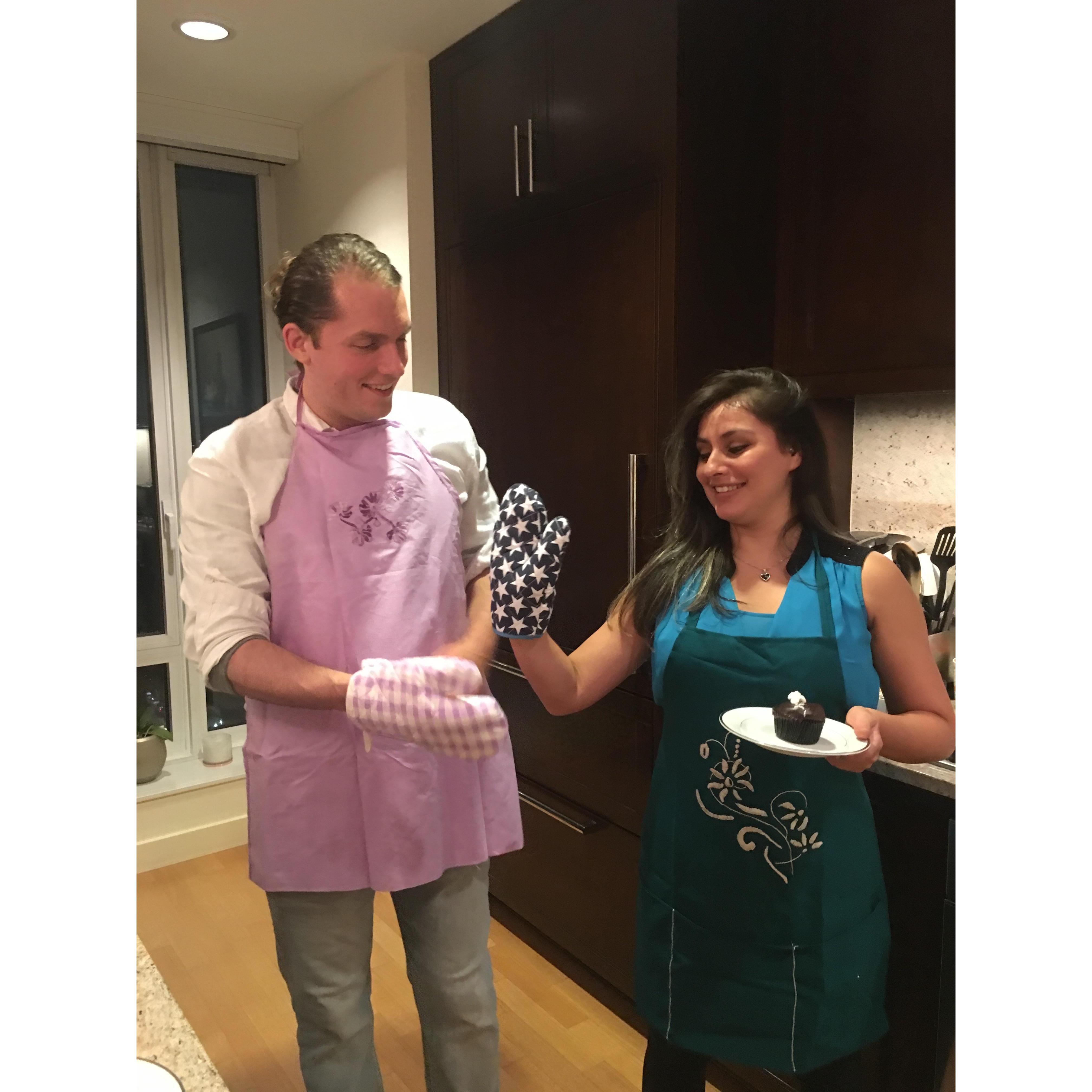 Camila’s 31 Birthday
Oliver’s Grandmother from Poland Made this Kitchen apron with her lovely hands. It is so beautiful 😊