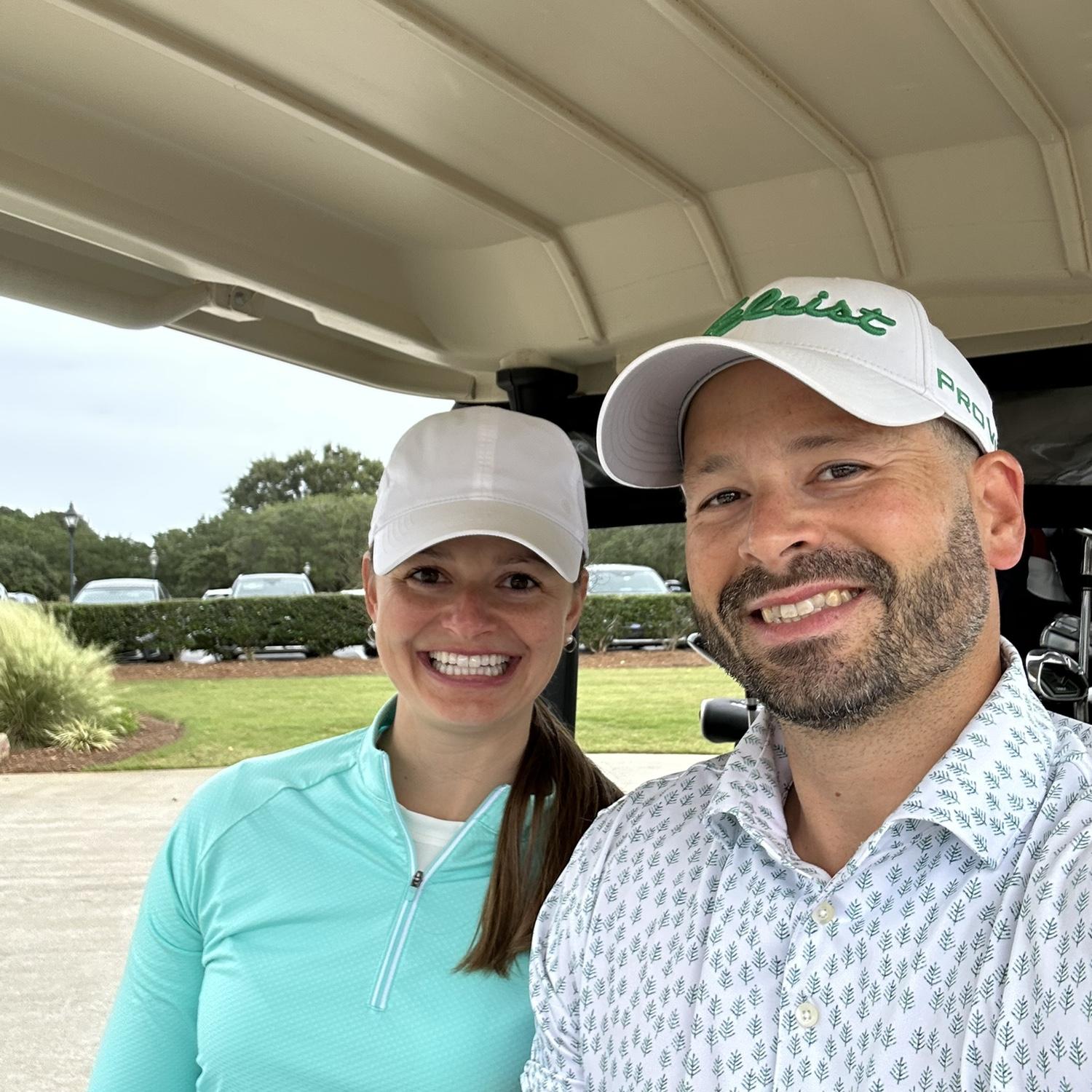 T’s first time golfing at Chuck and Bonnie’s in North Carolina - 2025