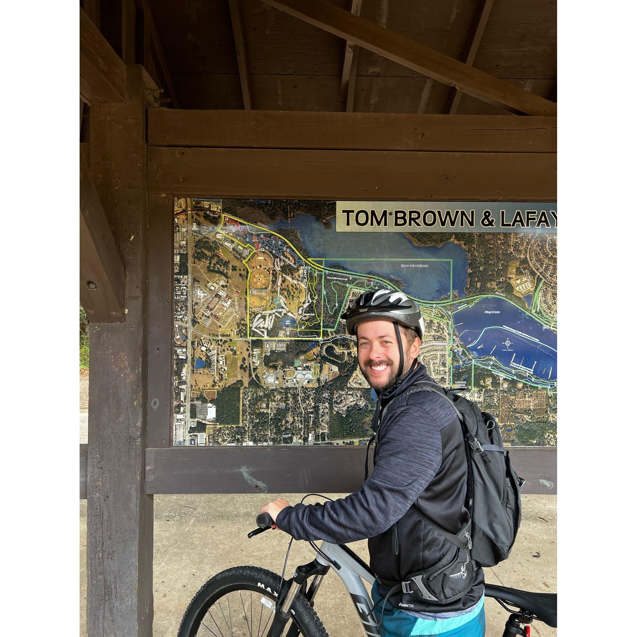 Biking has become a favorite activity of ours at one of our favorite parks, Tom Brown