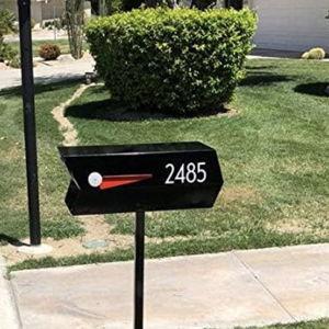 modbox USA Mid-Century Modern Curbside Mailbox | Solid Color (Black)