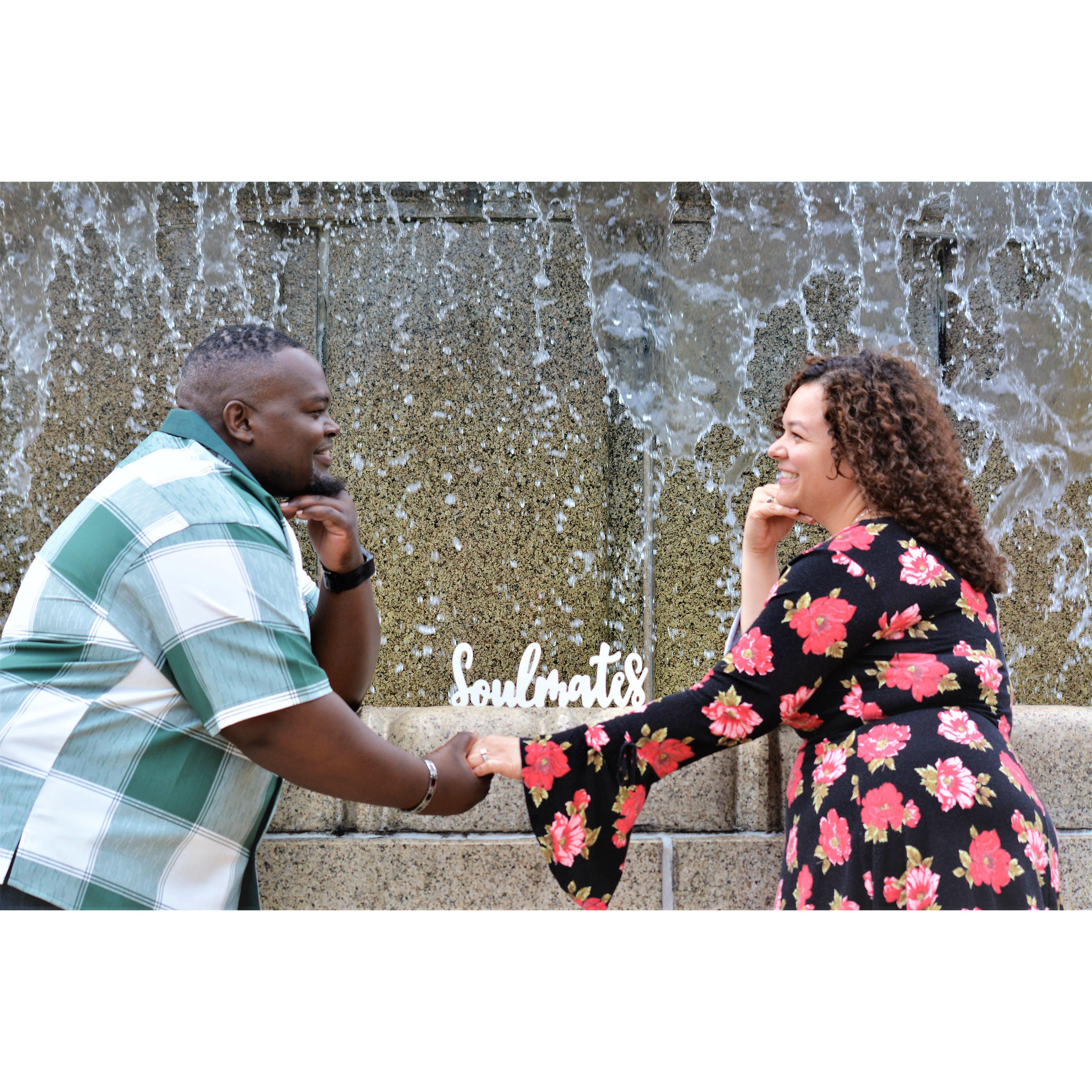 When he knows how to place you for a good picture and your godmother knows how to shoot! love this picture!
