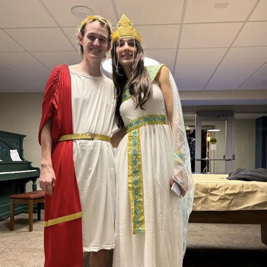 October 31, 2025 | We dressed up as Antony and Cleopatra for Halloween at Hillsdale.