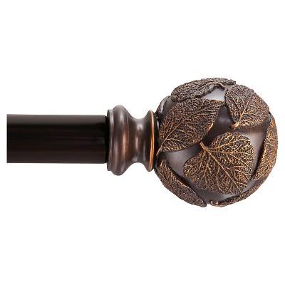 Autumn 1" Curtain Rod Set - Bronze