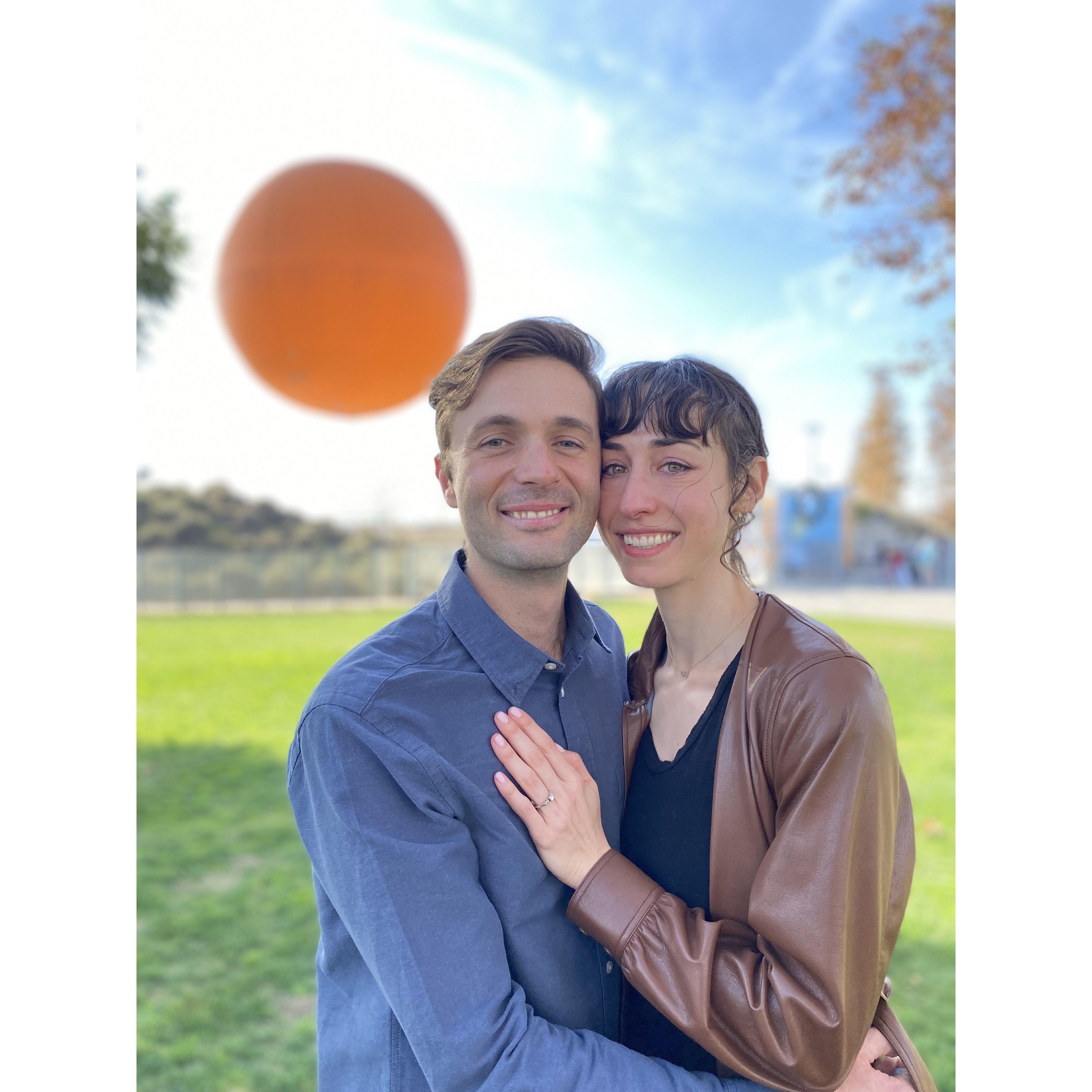 Our engagement at Great Park. A proposal 500 ft in the air overlooking Orange County