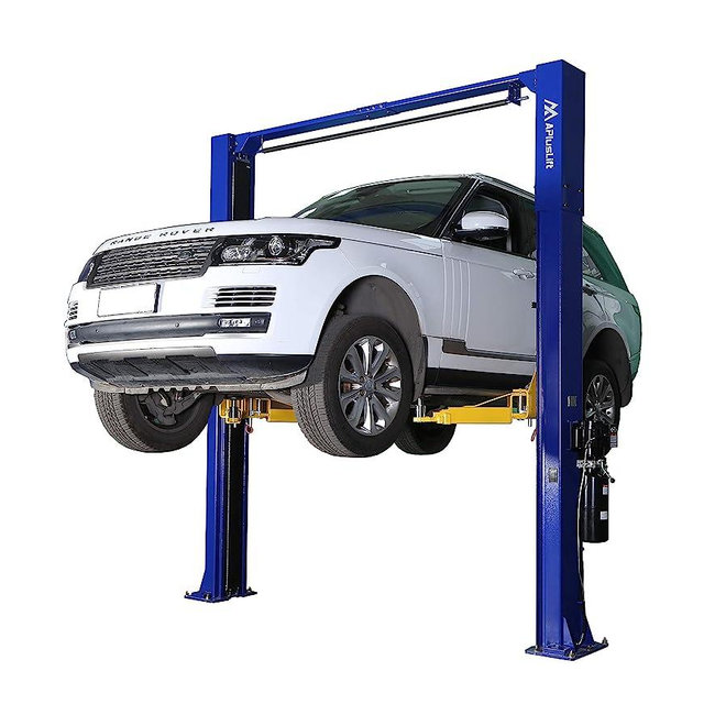 APlusLift HW-10KOH 10,000LB Two Post Overhead Auto Hoist Clear Floor Car Lift with Combo (Symmetric and Asymmetric) Arms/Industry Leading 3 Year Parts Warranty