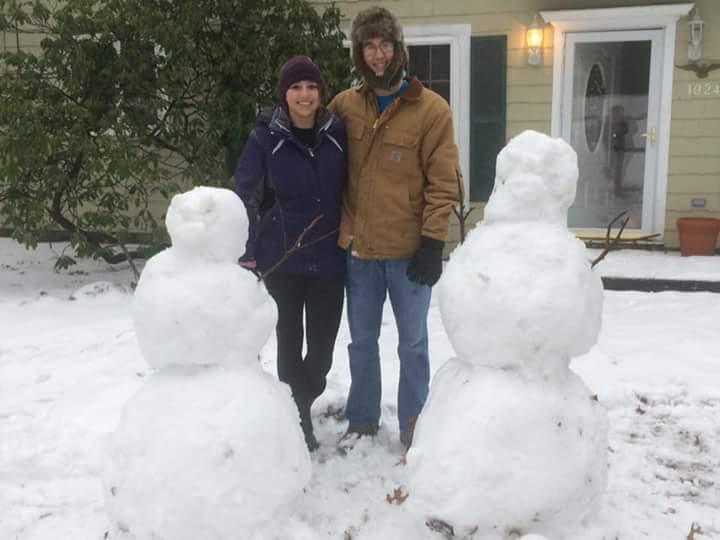 A snowy winter day, 2017