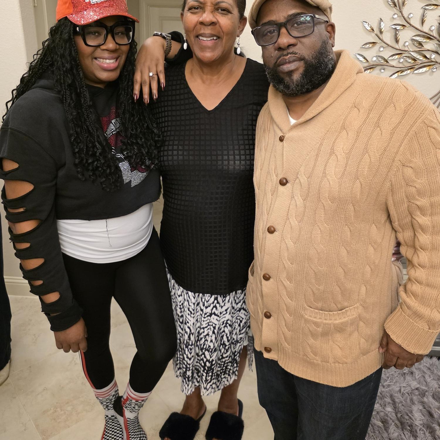 Us and my Mom.