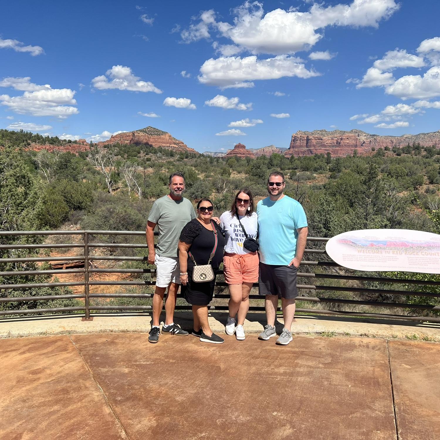 Sedona, Arizona with Victoria’s Mom and Dad.