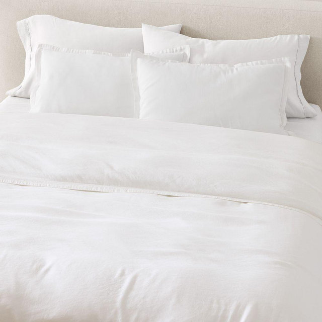 Signature Tencel Linen Full/Queen Duvet, White