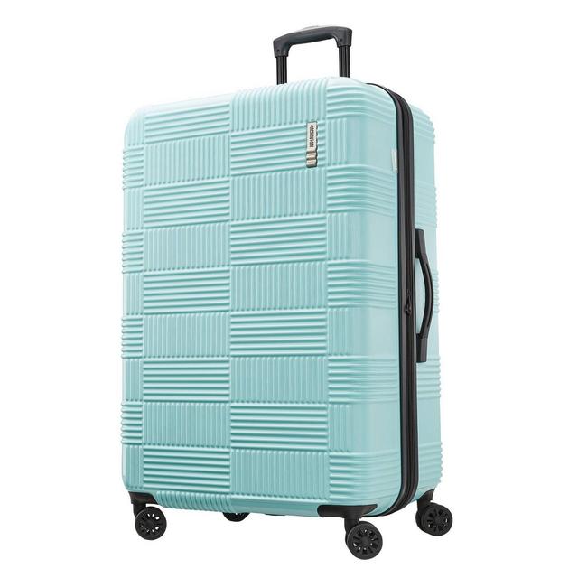 American Tourister 28" Checkered Hardside Spinner Suitcase - Mint Green