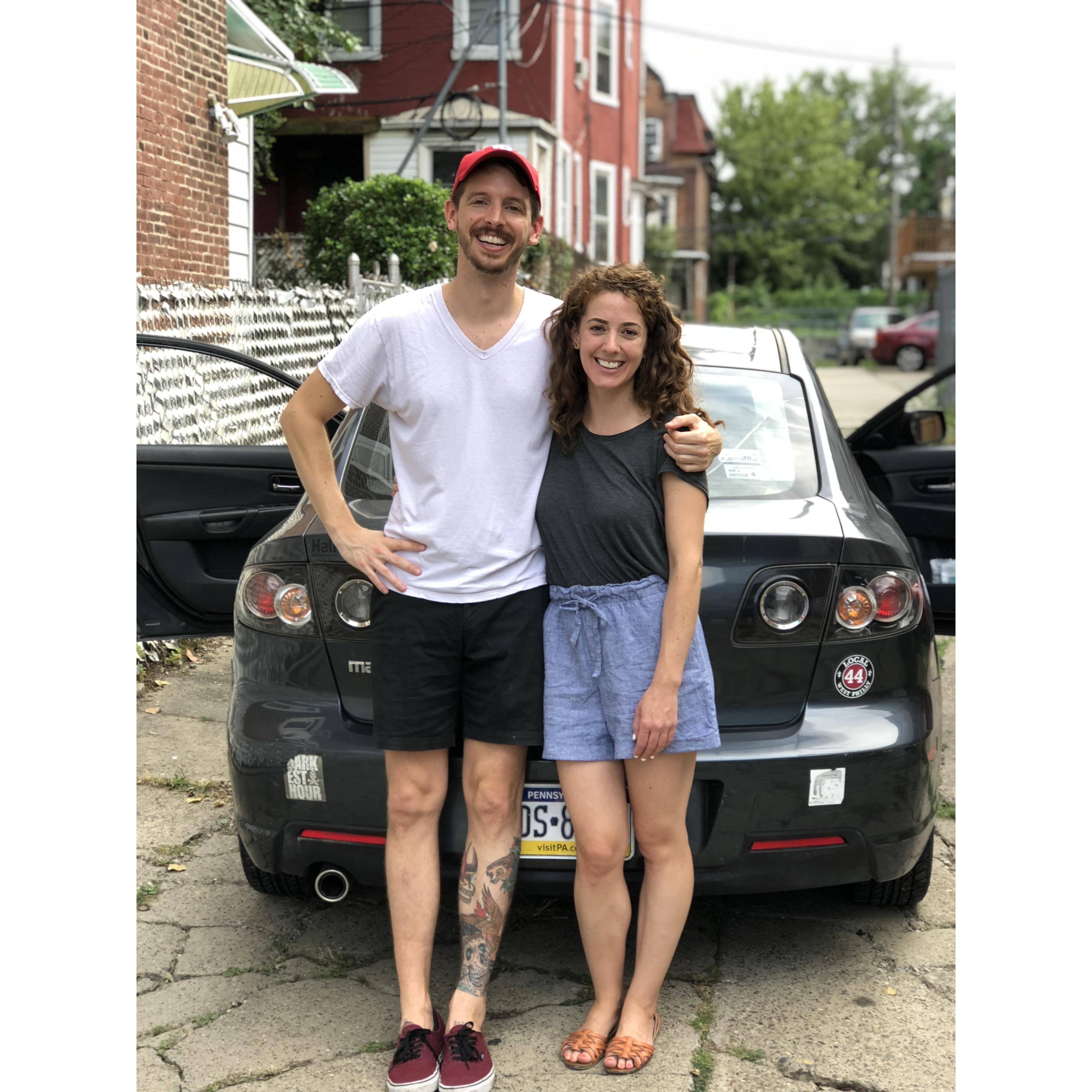 Leaving Philly for our cross country drive to move Nick to San Francisco.