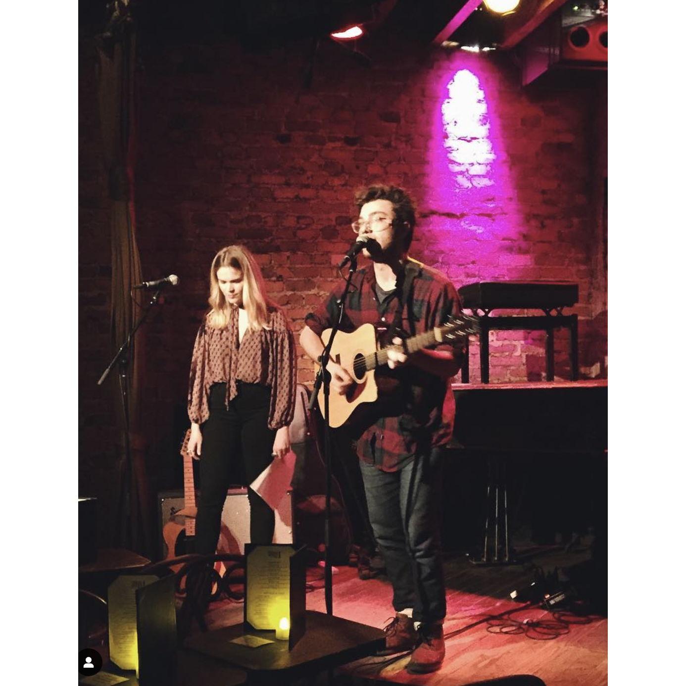 Our first ever live performance together (Rockwood Music Hall, NYC)