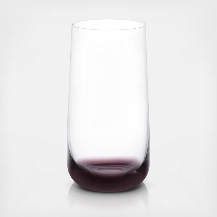 JoyJolt, Black Swan Stemless White Wine Glass, Set of 4 - Zola