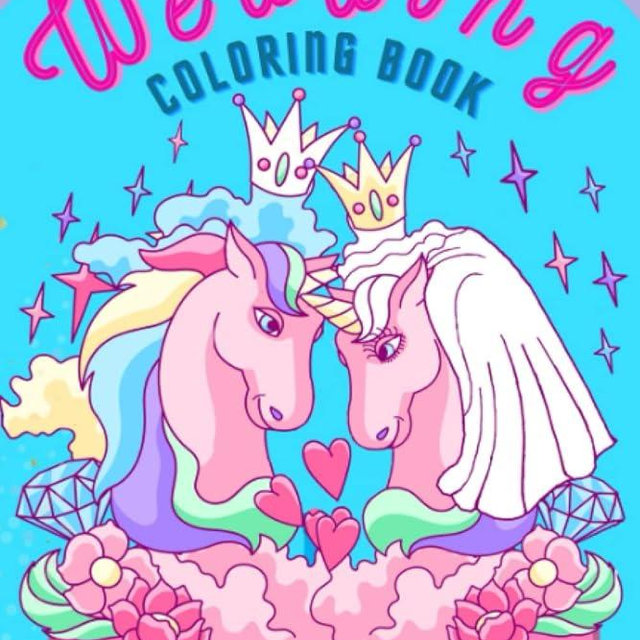 Wedding Coloring Books for Kids | A Great Cute Gift for any Flower Girl Ring Bearer or Young Guest: This Book Includes : the Bride's Dress Wedding ... | Fun and Entertainment for Toddler