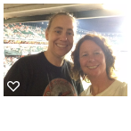Us at the O's game in the PANDORA suite after a torrential downpour. :)