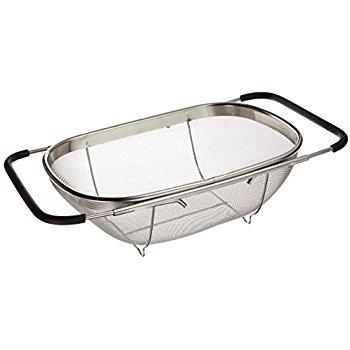 Colander with sink rest
