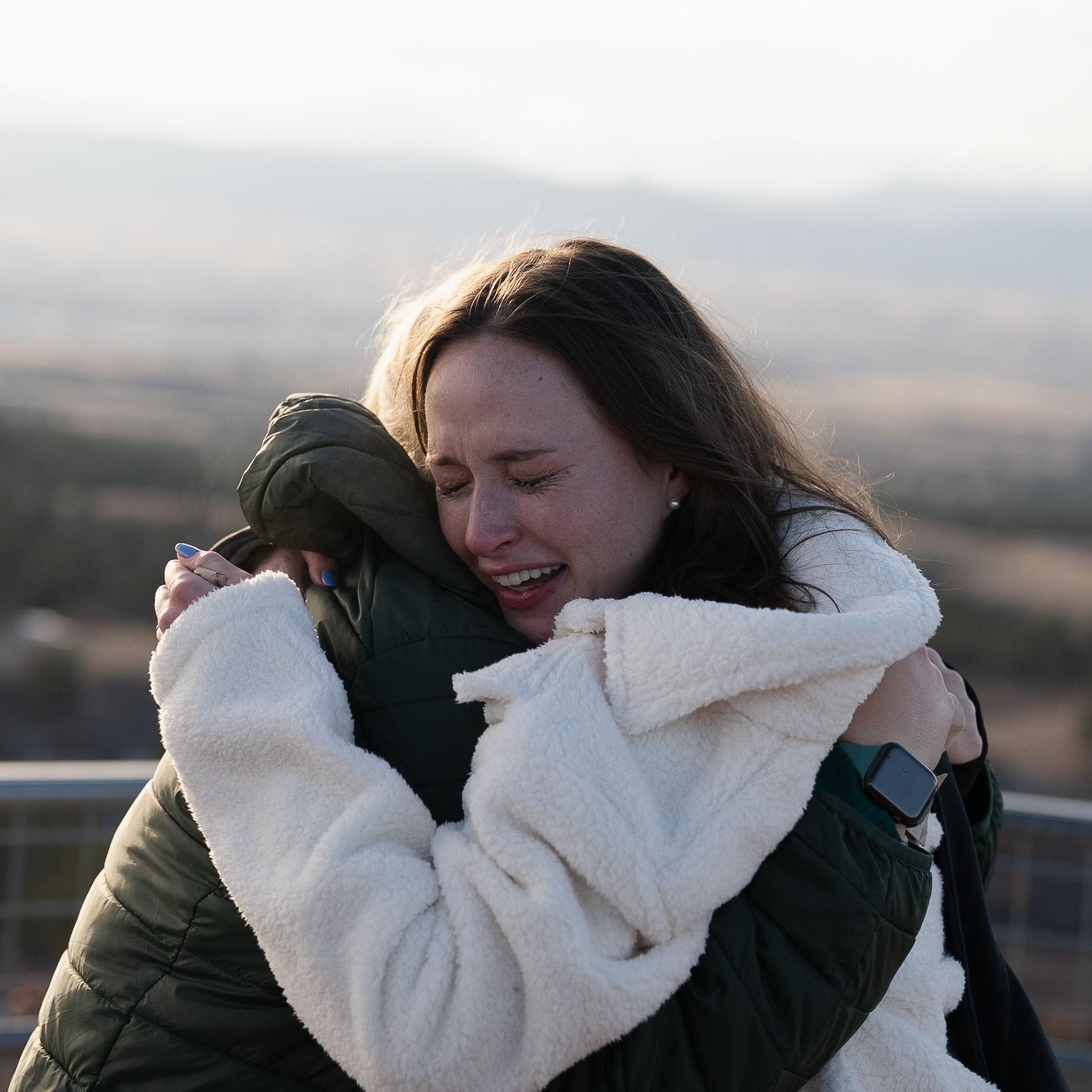 Hugging all our loved ones after!