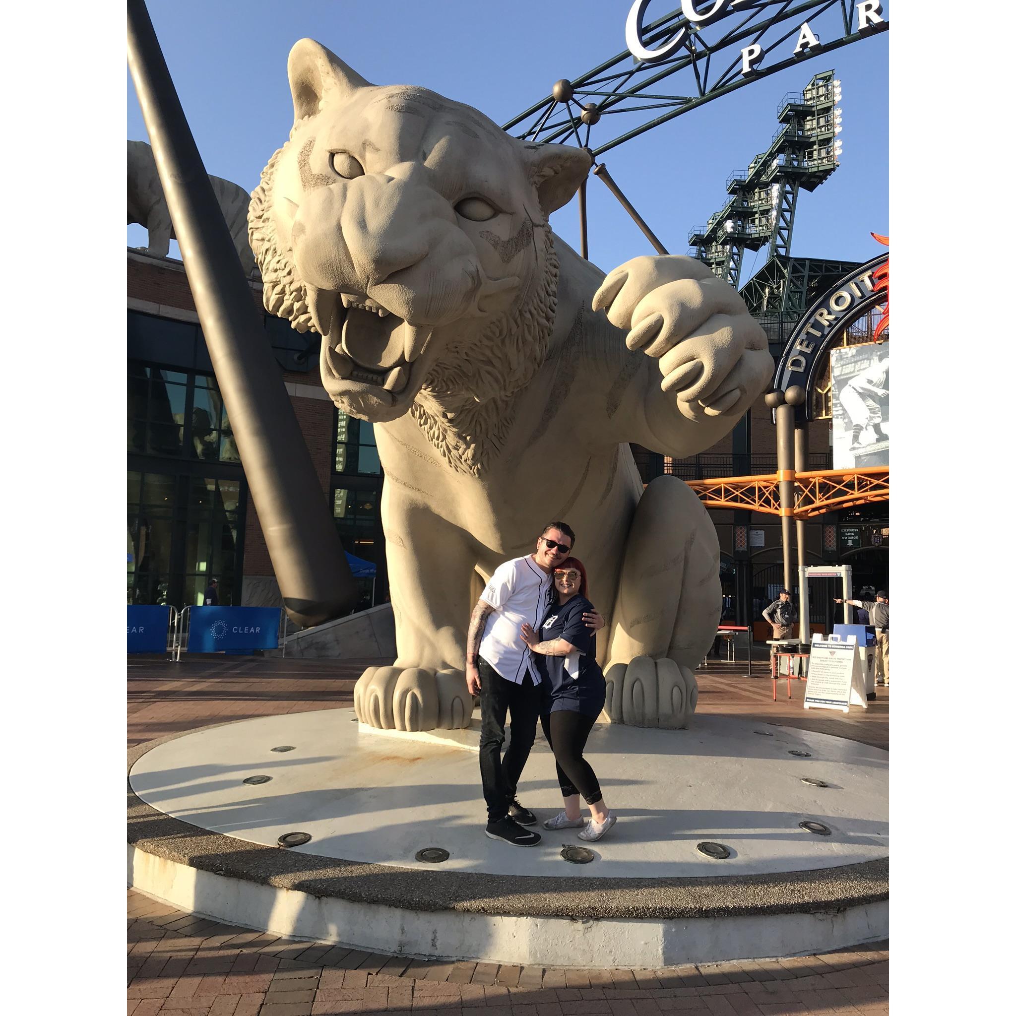 Our first tigers game together.