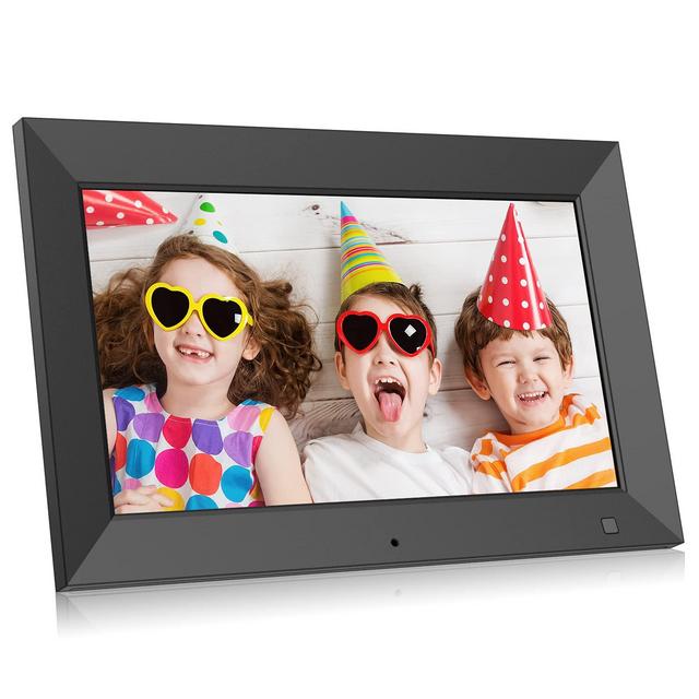 BSIMB 10.1 Inch Digital Picture Frame, Electronic Photo Frame with Motion Sensor - Videos/Photos Slideshow, Portrait or Landscape, Wall-Mountable, Support USB Drive/SD Card M10