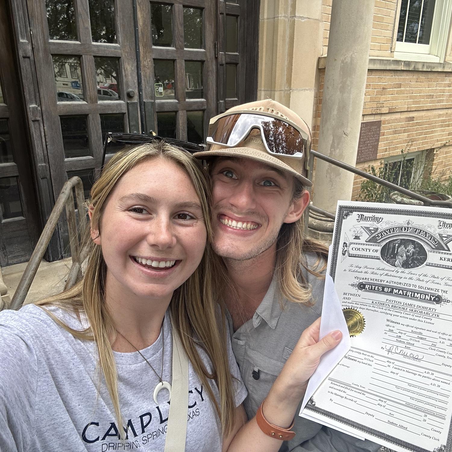 Got our marriage license!! 08.26.24