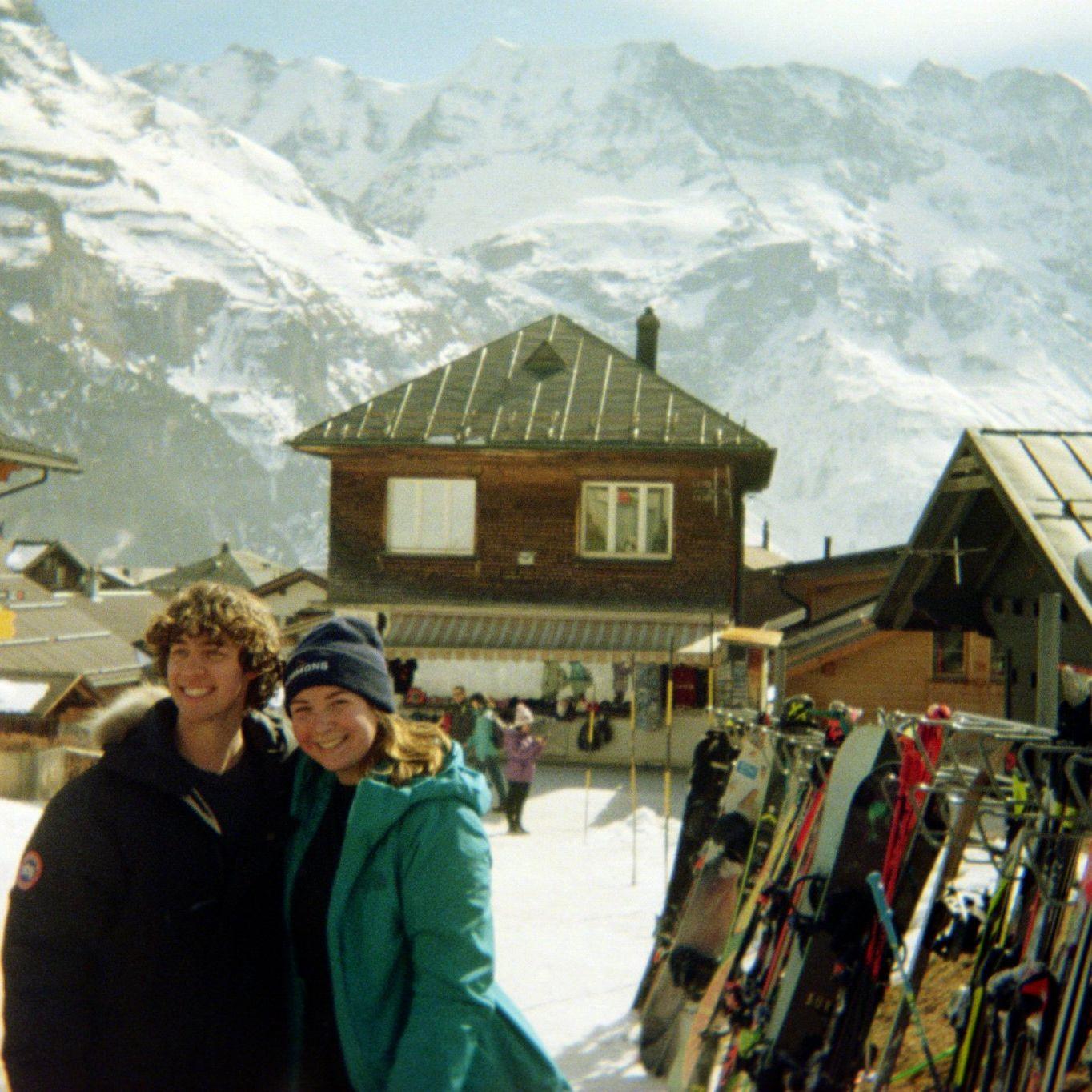 Syd joined on the first Richard's family ski trip!!