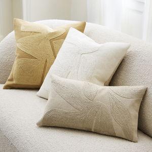 Embroidered Modern Abstract Pillow Cover Set
