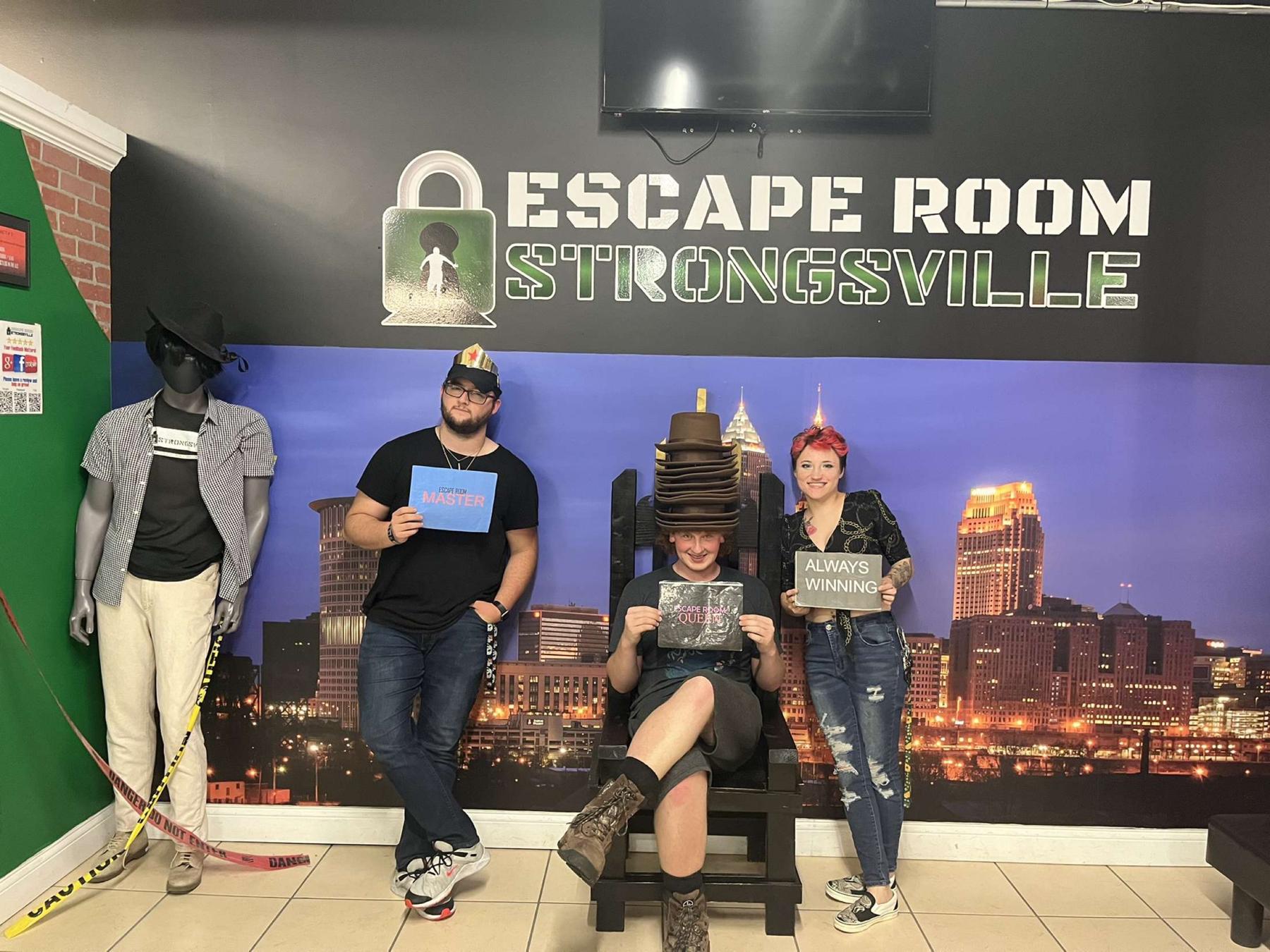 Escape rooms are one of their favorite things to do! It was extra special when Kevin came along.