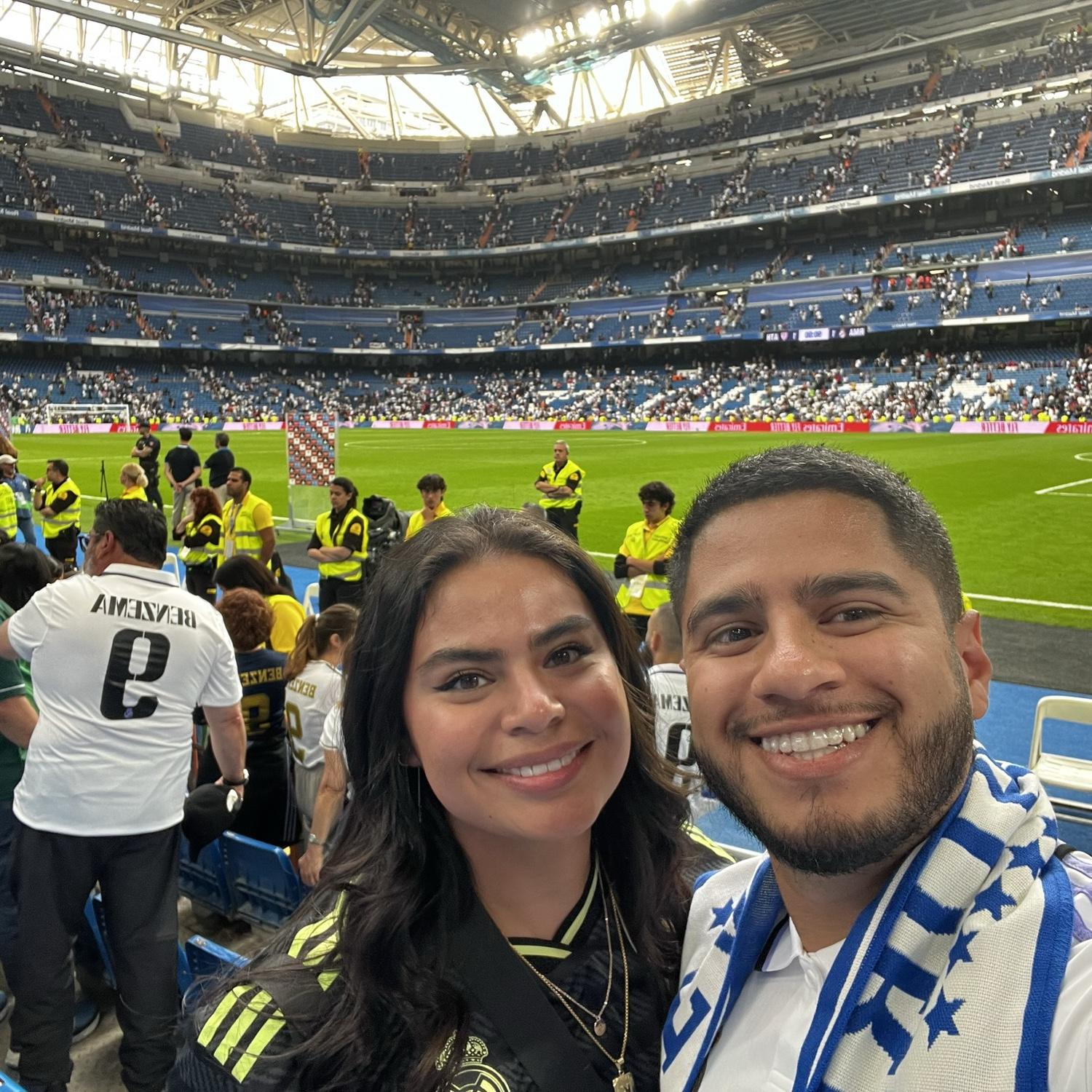 Real Madrid game in Santiago Bernabéu