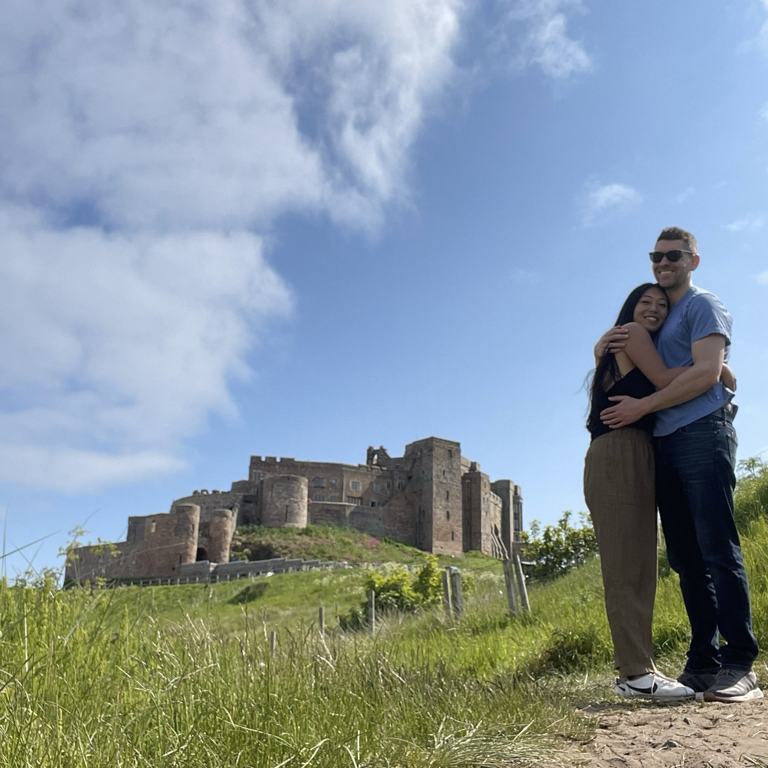 Bamburgh Castle in England