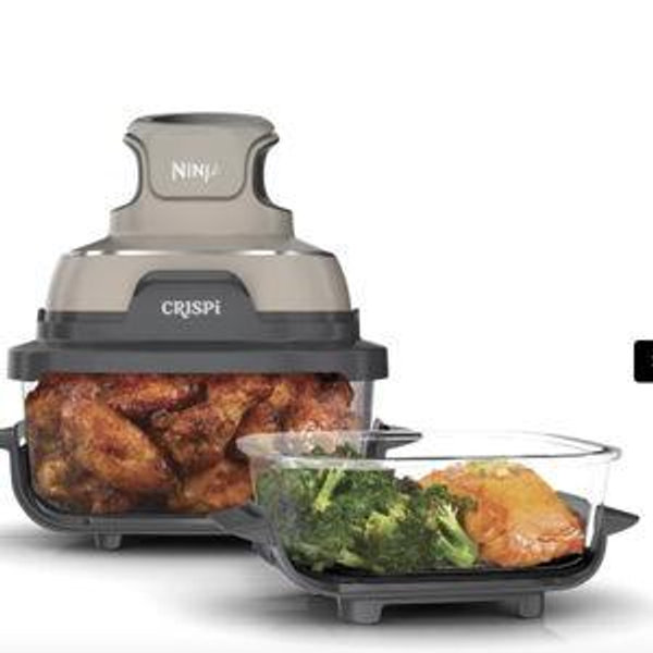 Ninja Crispi® 4-in-1 Portable Glass Air Fryer Cooking System, Mint Pond | SharkNinja
