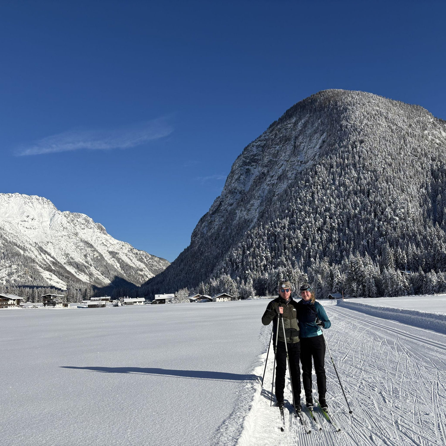 Skiing in Seefeld Austria on Christmas Day