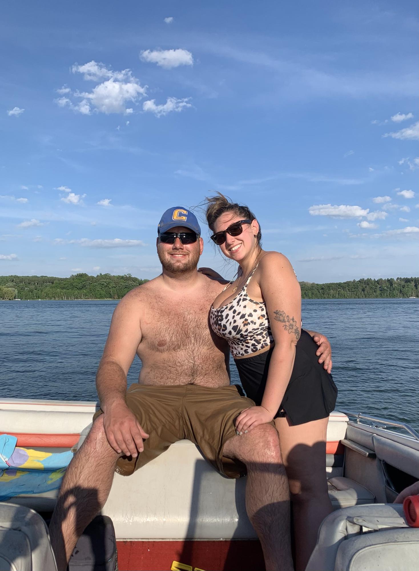 The first day we got our boat running! We spent all summer of 2021 on the river.