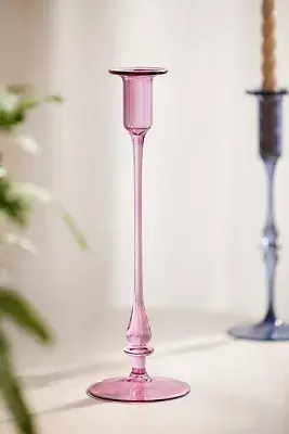 Egyptian Glass Spindle Taper Holder