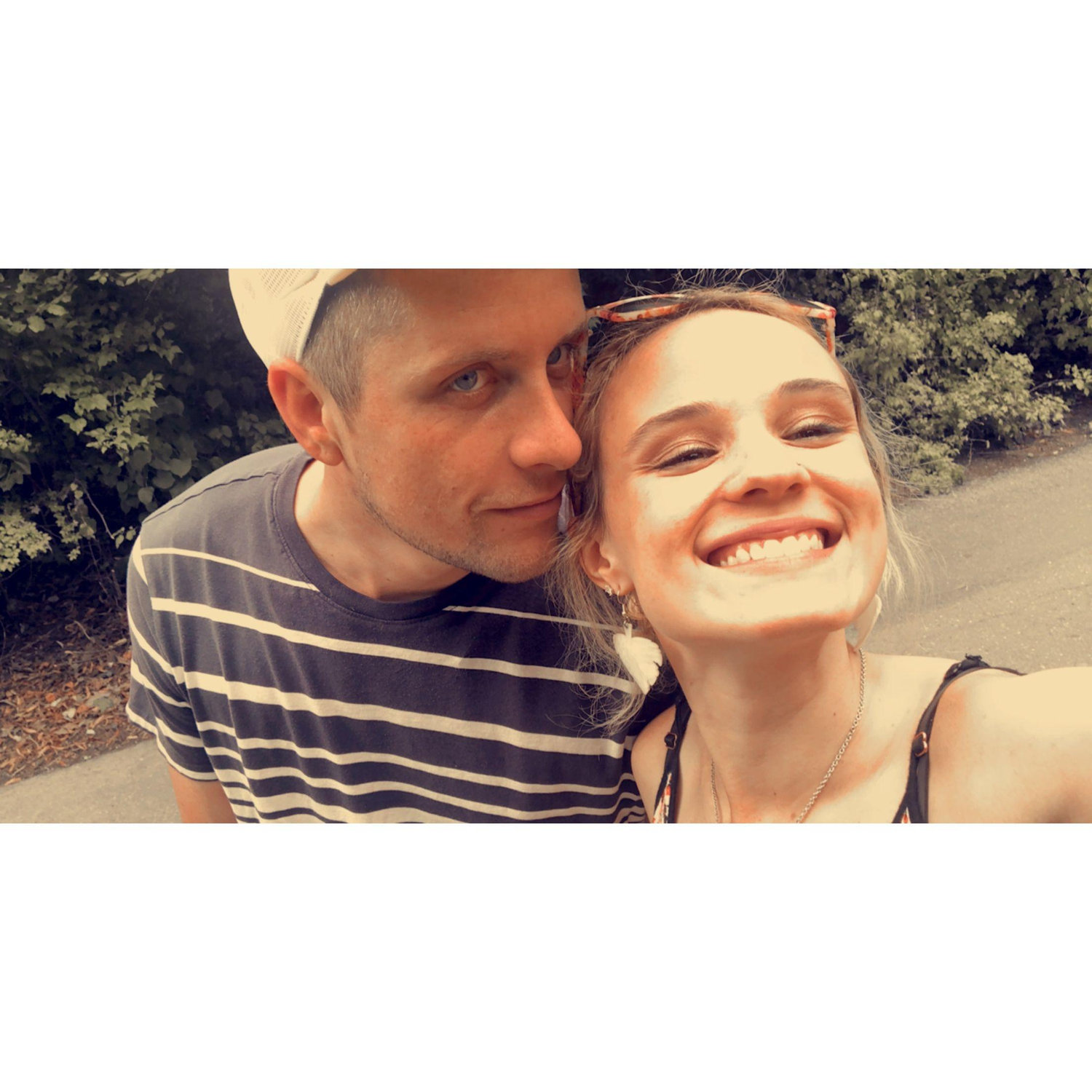 I think this is our only zoo date. He said he looks old in this photo, but you can't hide what you are am i right?