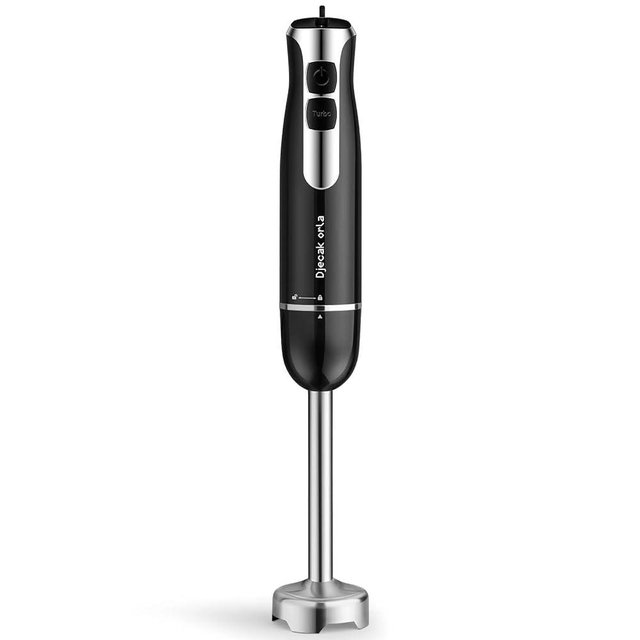 Djecak Orla Upgraded 700W Immersion Hand Blender – 20 Variable Speeds, Up to 15,500 RPM Stick Mixer for Smoothies, Soup, Puree & Baby Food Black