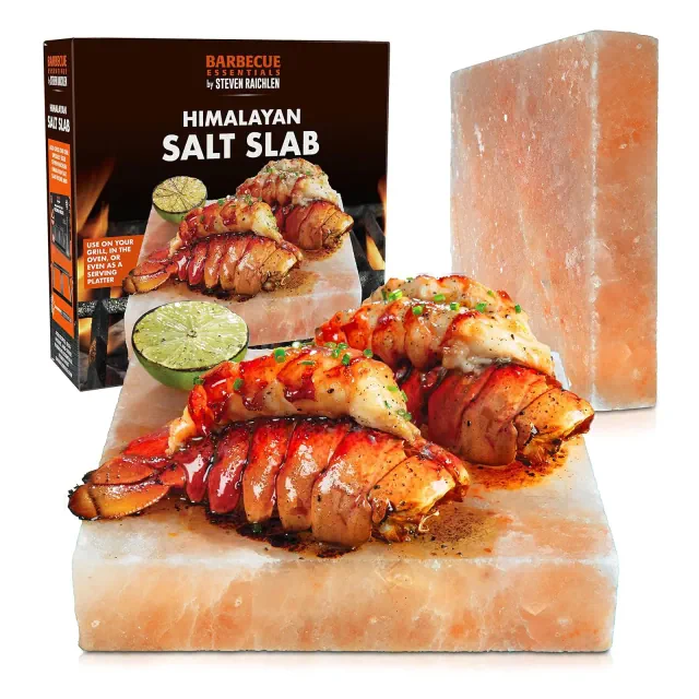 Camerons Steven Raichlen Himalayan Salt Block for Grilling Barbecue Grill Slab Naturally Adds Salty Flavor to Cooking
