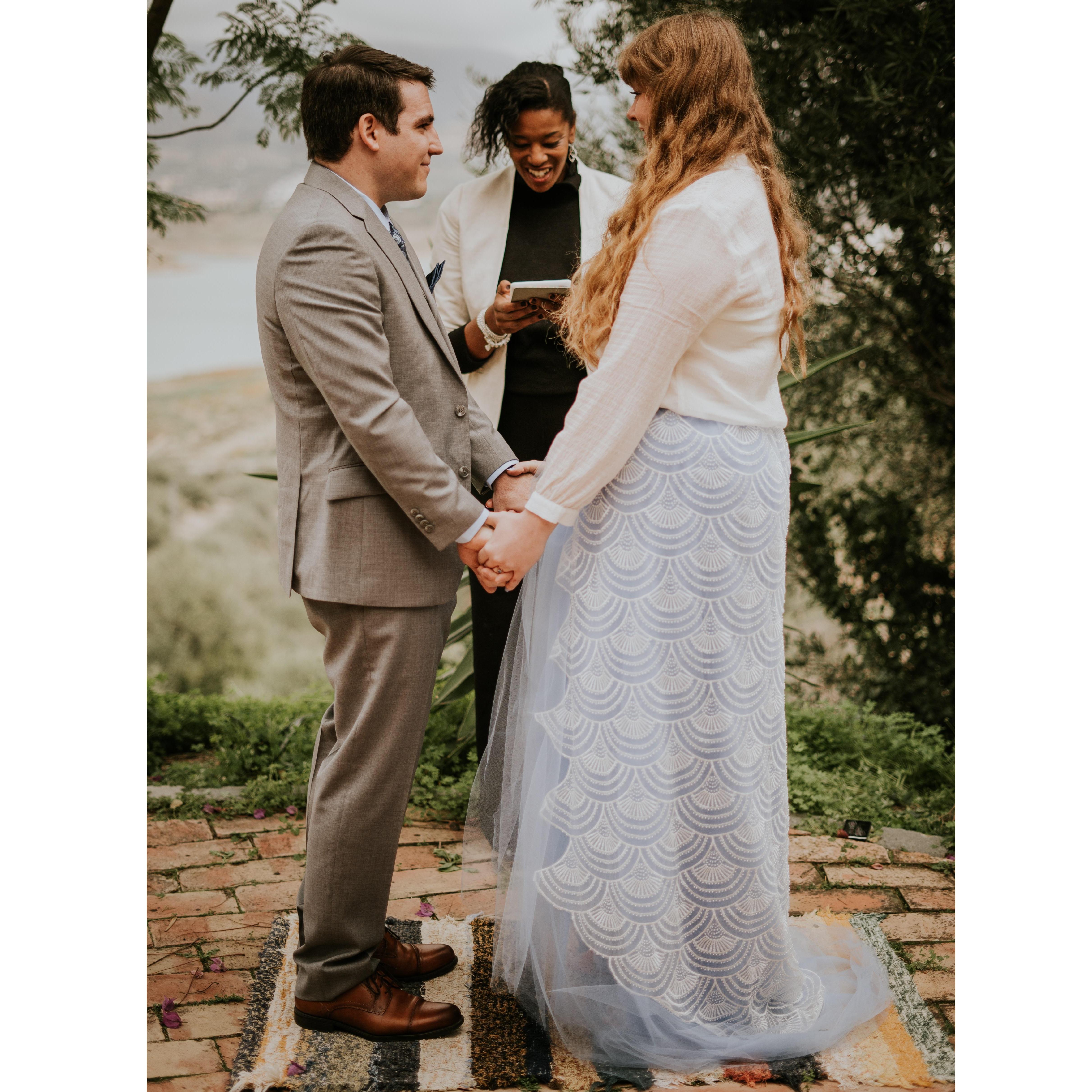 A perfect ceremony led by Natasha from Malaga Minister.