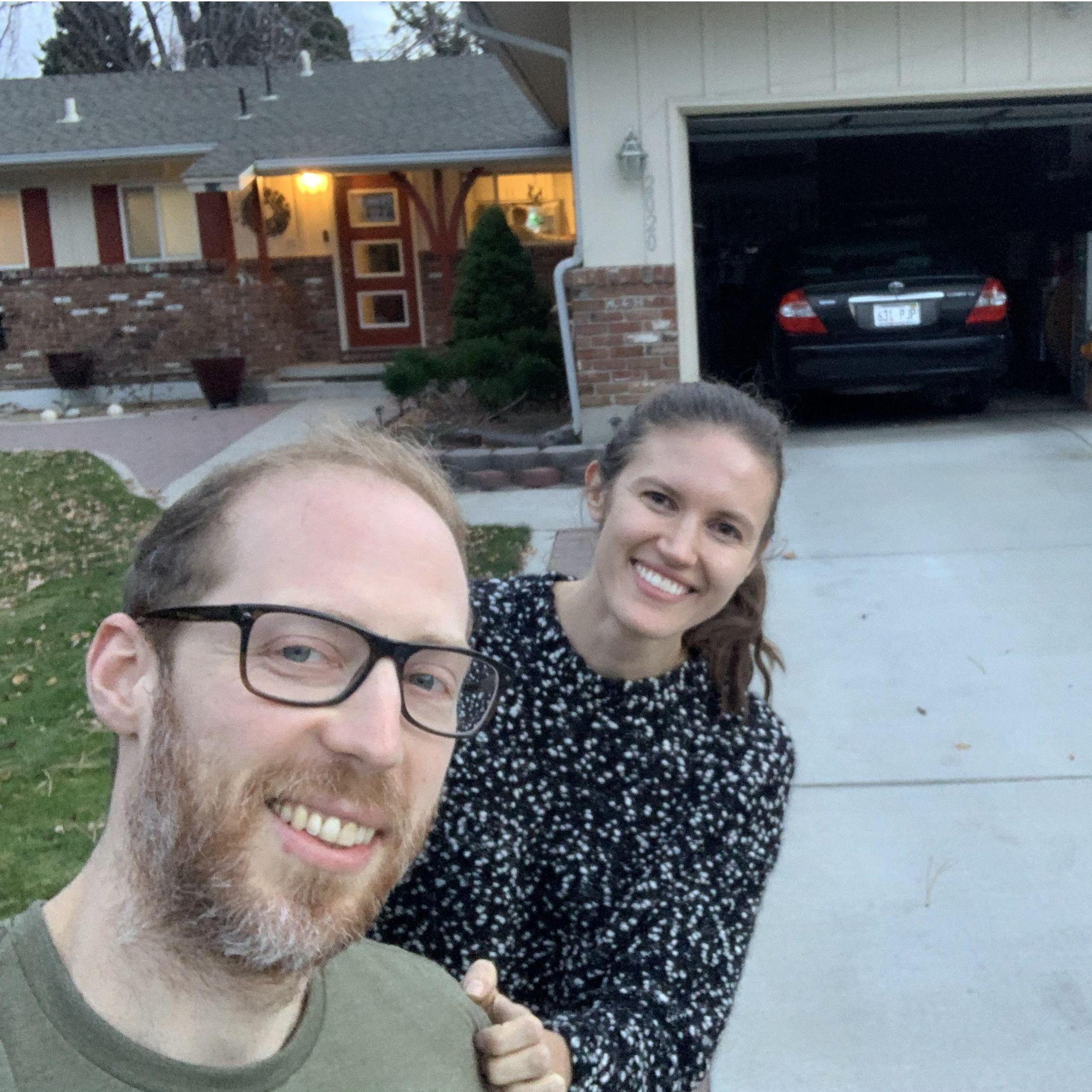 Jeff getting the tour of Jen's childhood Reno home