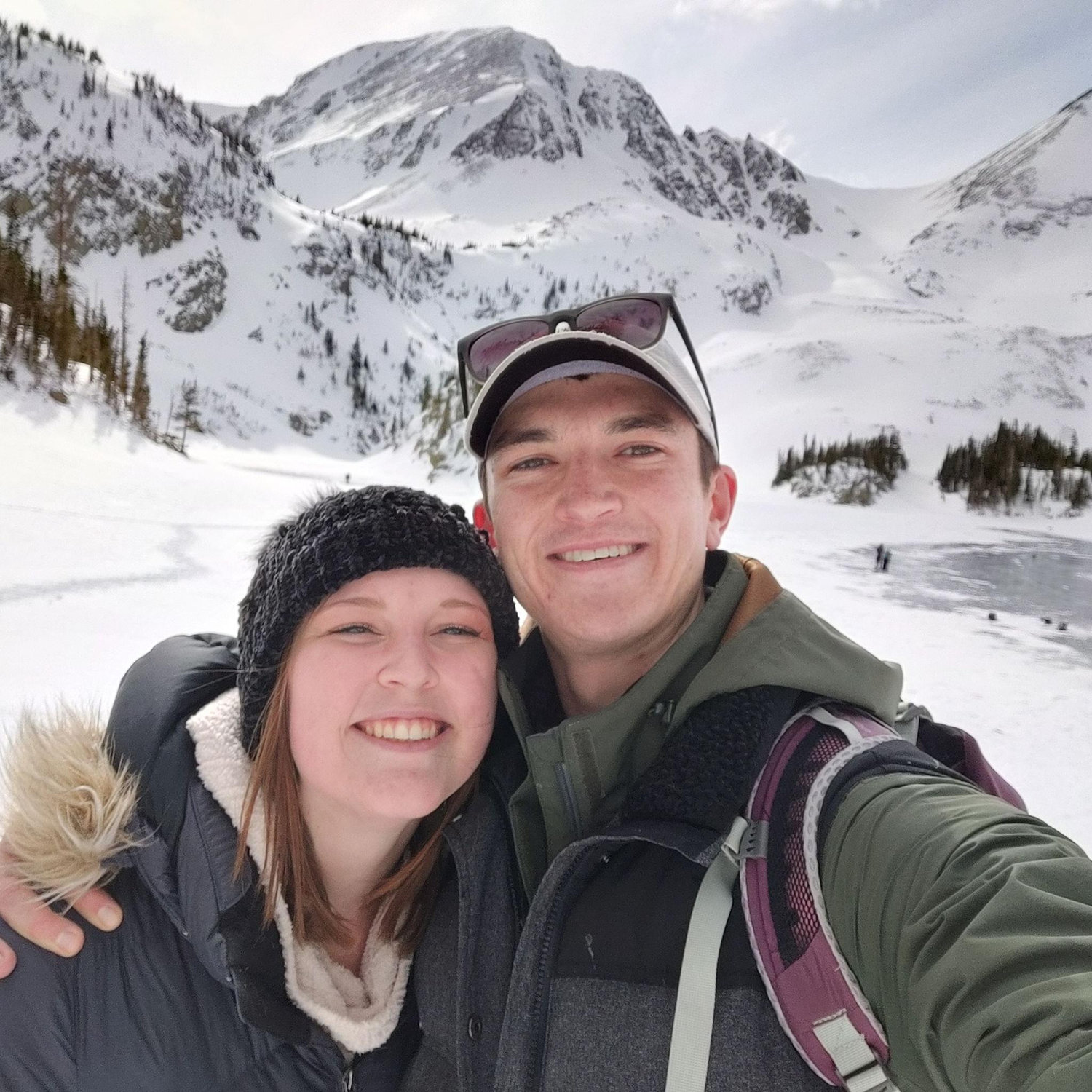 Snowshoeing to Lake Agnes, 2020! :)