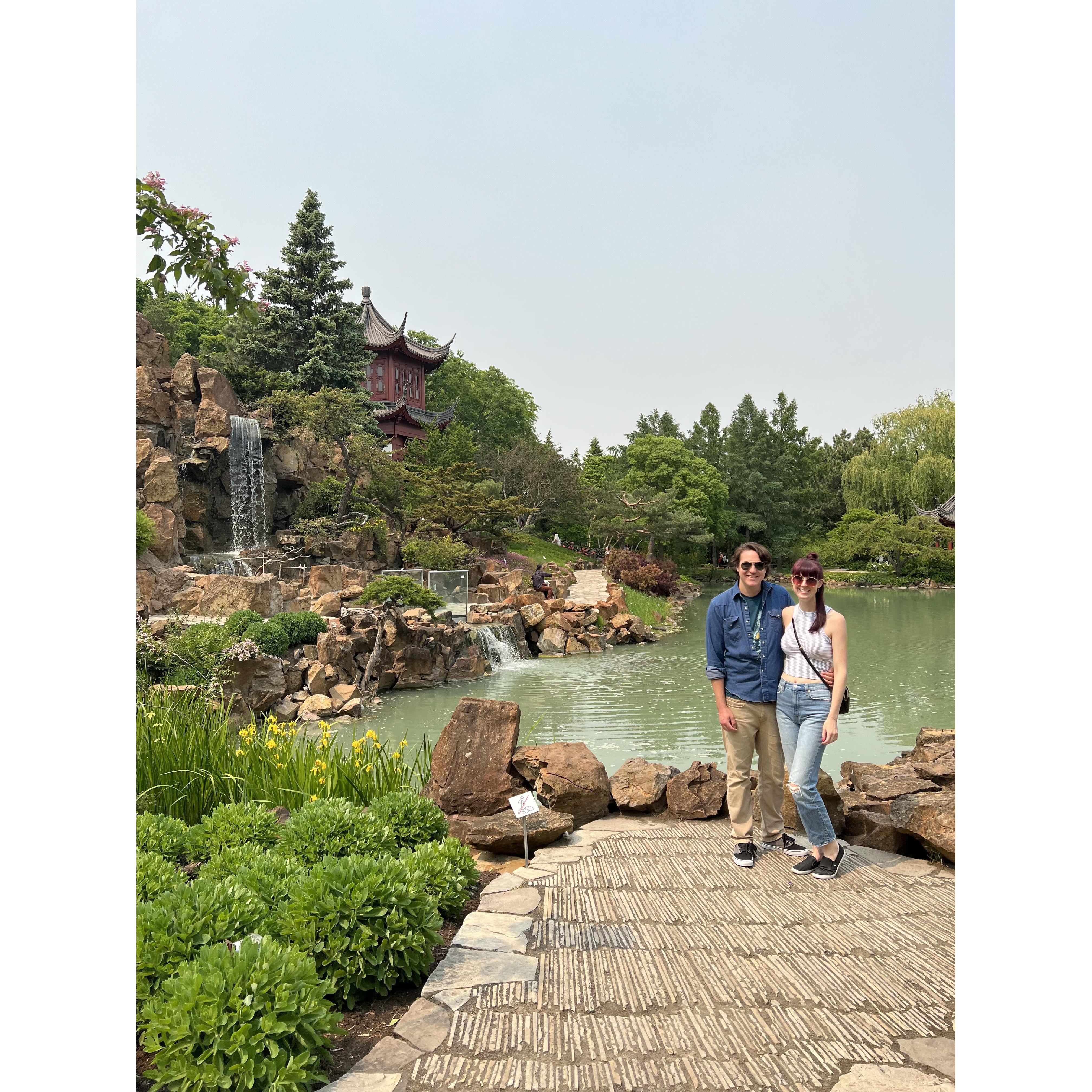 Beautiful botanical garden in Canada