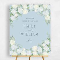 Blue Wedding Sign - Speranza Portrait
