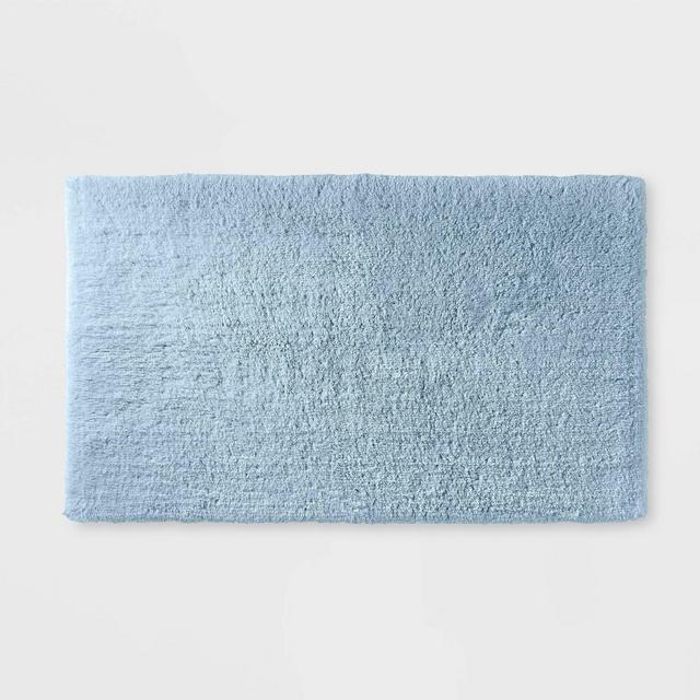 24"x40" Ultra Soft Tufted Bath Rug Light Sky Blue - Casaluna™