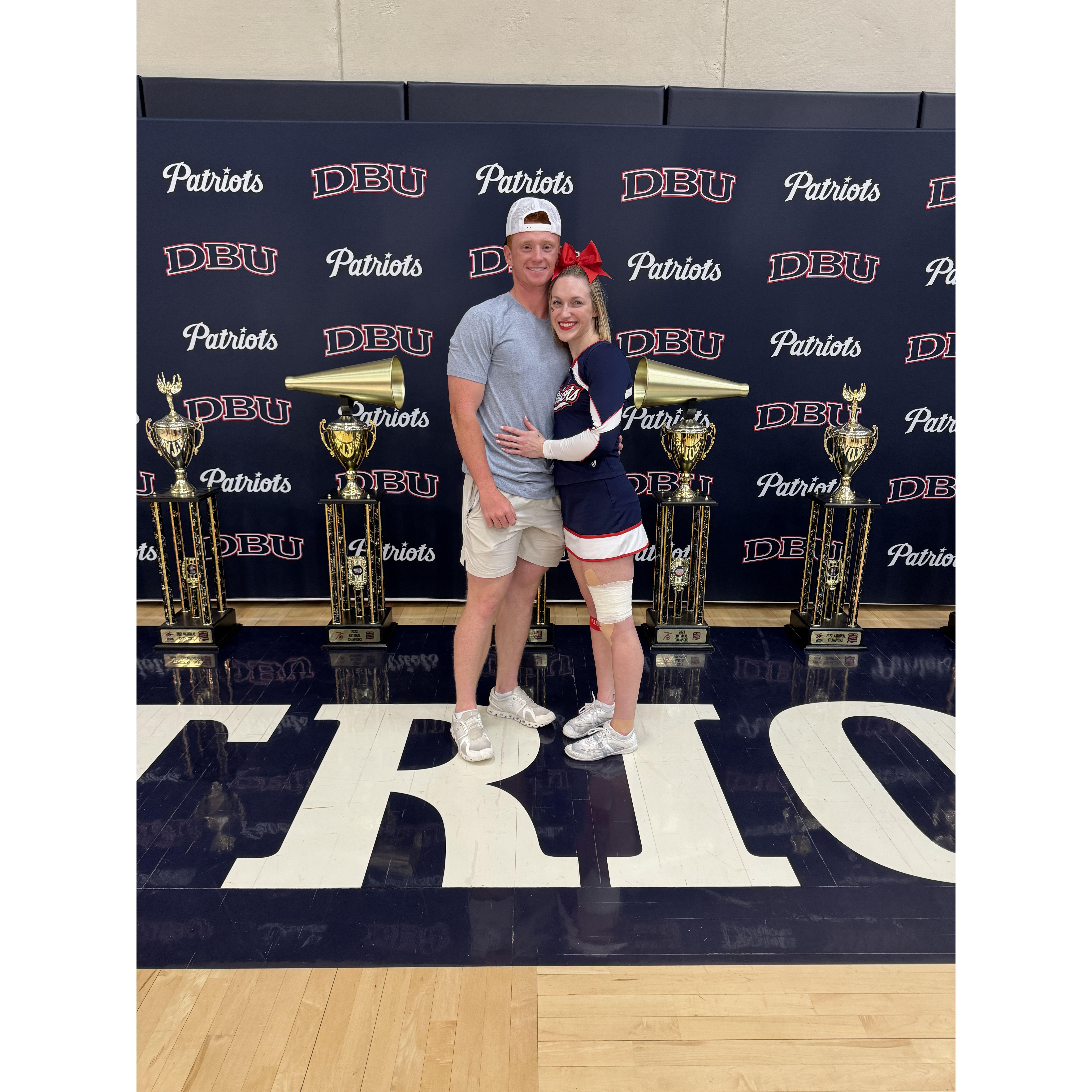 Eve's last cheer show off!