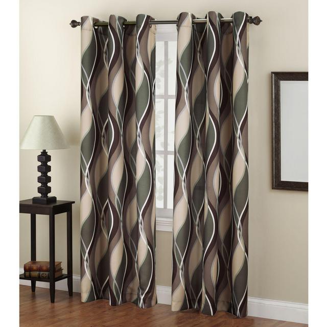 No.918® Intersect 84-Inch Grommet Top Window Curtain Panel in Spruce