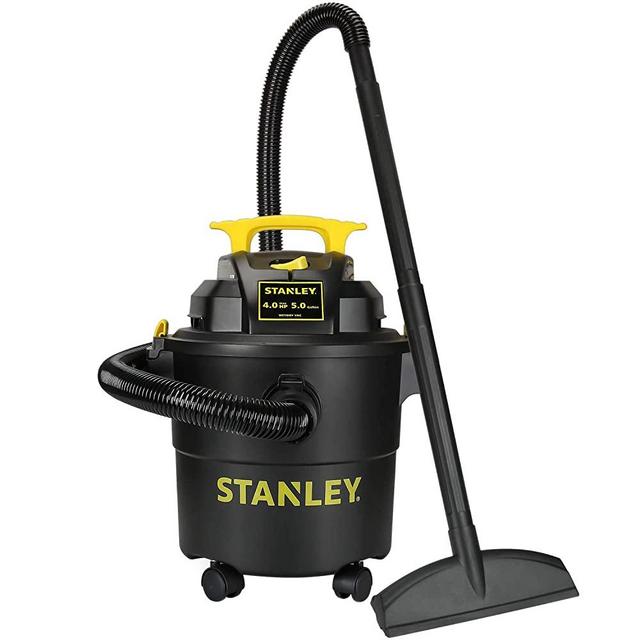 Stanley 5 Gallon Wet Dry Vacuum, 4 Peak HP 3 in 1 Shop Vacuum with Blower, Multifunctional Vacuum Cleaner for Home, Jobsite, Garage, Basement, Model: SL18115P