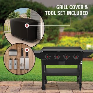 Cookout 4-Burner Propane Gas 7-Piece Grilling Tool Set